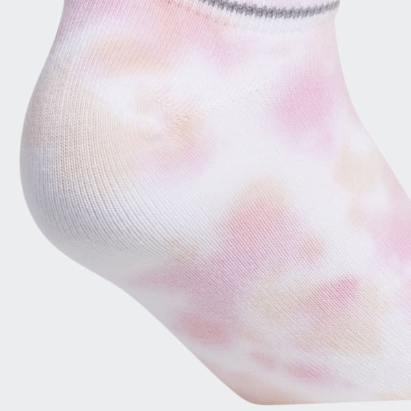 Pink Linear Superlite Color Wash No-Show Socks 6 Pairs