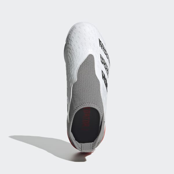 Blanco Zapatos de fútbol Predator Freak.3 Sin Cordones Pasto Sintético