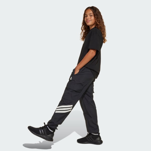 adidas Future Icons 3-Stripes Woven Pants Kids - Black | Free