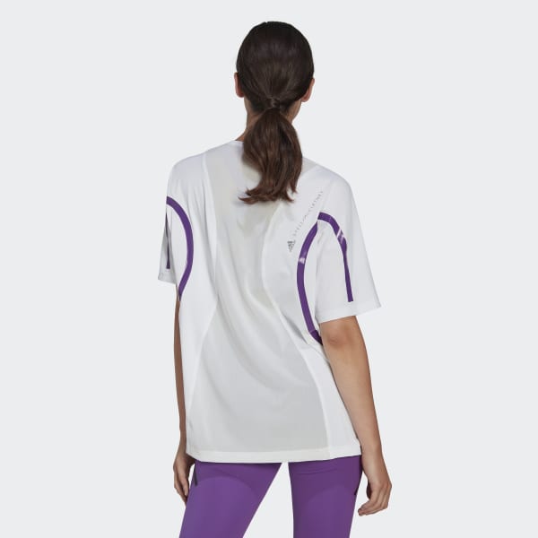 Hvit adidas by Stella McCartney TruePace Running Loose T-Shirt IE185