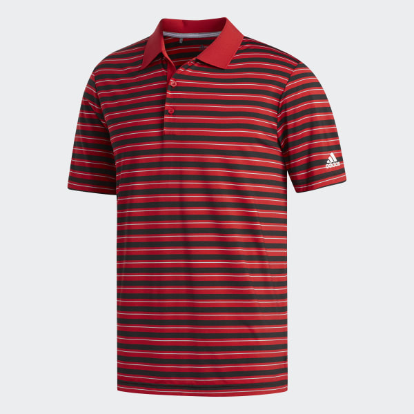adidas red golf shirt