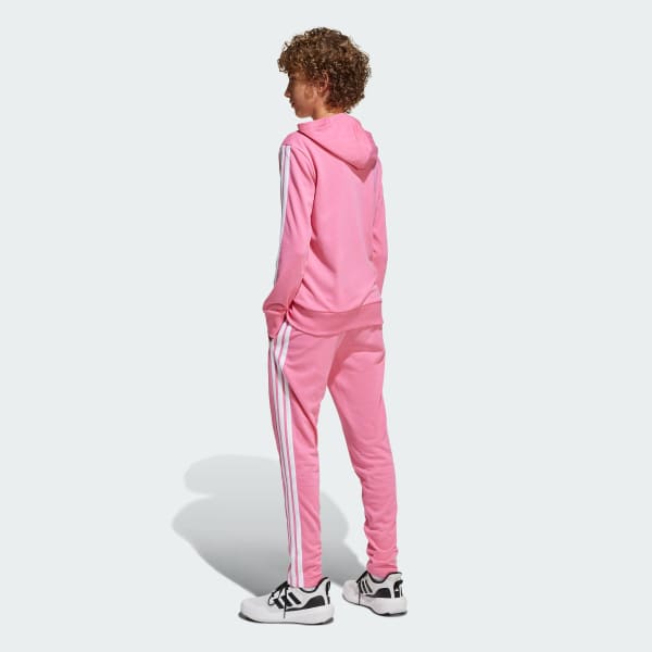 Pembe Seasonal Essentials Tiberio 3-Stripes French Terry Kids Eşofman Takımı