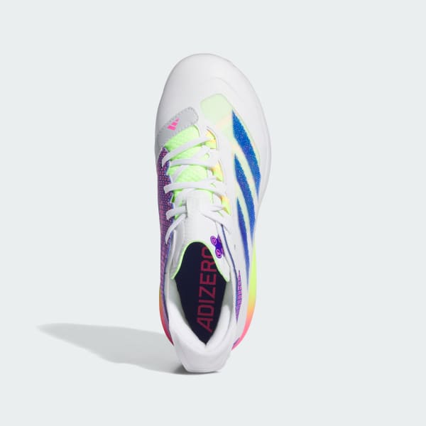 White Adizero Impact TPU Kids Warp Speed Baseball Cleats