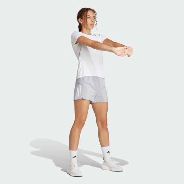 adidas Own the Run Shorts - Grey | Free Shipping with adiClub | adidas US