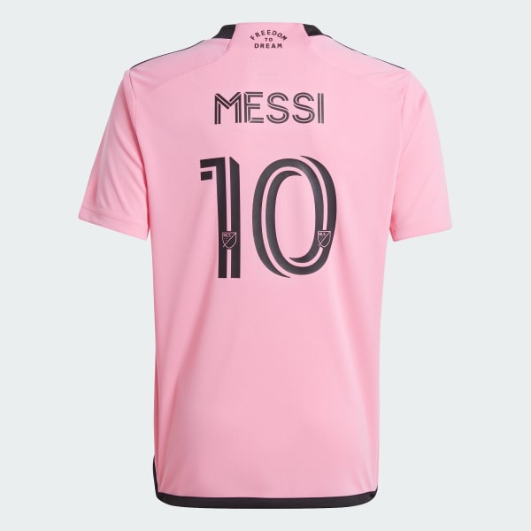 Pink Inter Miami CF 24/25 Messi Kids hjemmebanetrøje