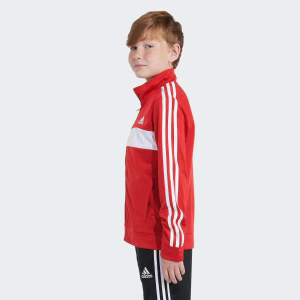 adidas Colorblock Tricot Jacket Red Kids Training adidas US