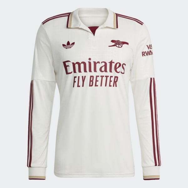 【新品XL】25-26 アーセナルFC 3rd 長袖ユニフォーム　JI9524 adidas Arsenal 25/26 Long Sleeve Third Jersey - White | Free