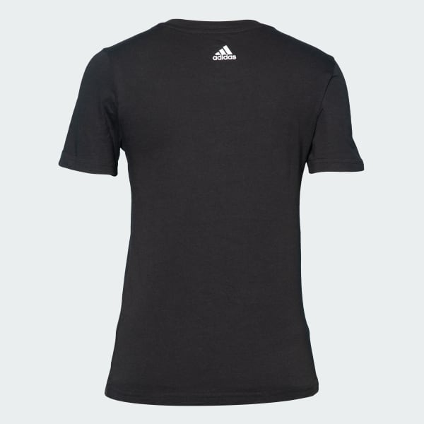 Black Linear Graphic Tee