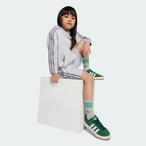 Szary Zestaw adidas x Minecraft Hoodie Short Kids