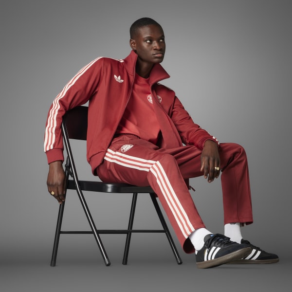 adidas アディダス　トラックパンツ　レッド　赤　ジャージ アディダス FCバイエルン トラックパンツ（ジャージ） - レッド