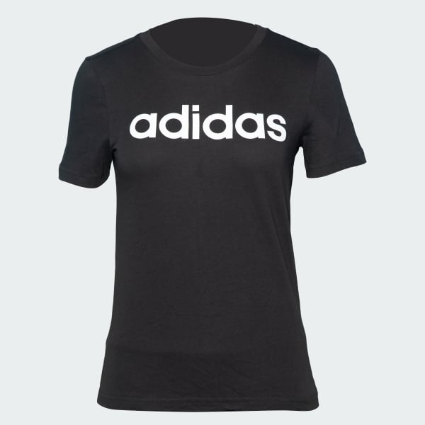 Black Linear Graphic Tee