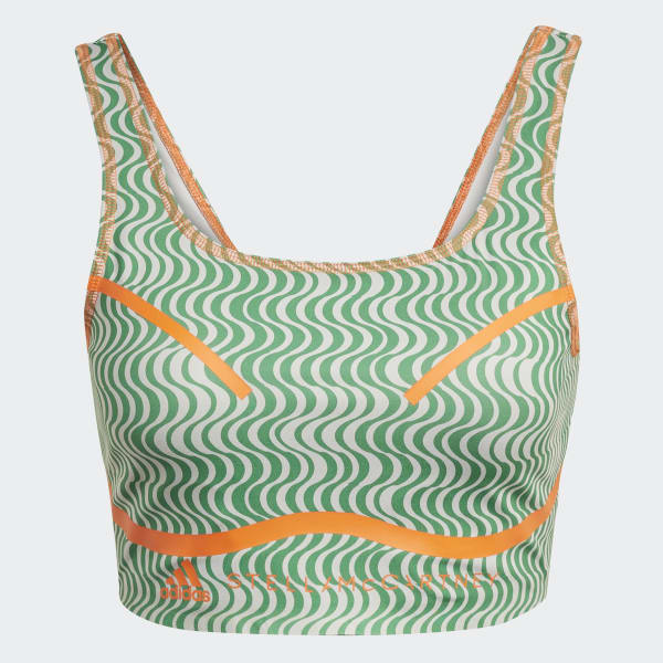 Green adidas by Stella McCartney TruePurpose Printed Crop Top