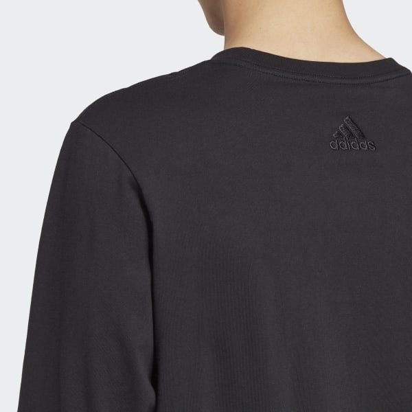 สีดำ เสื้อยืดแขนยาว Essentials