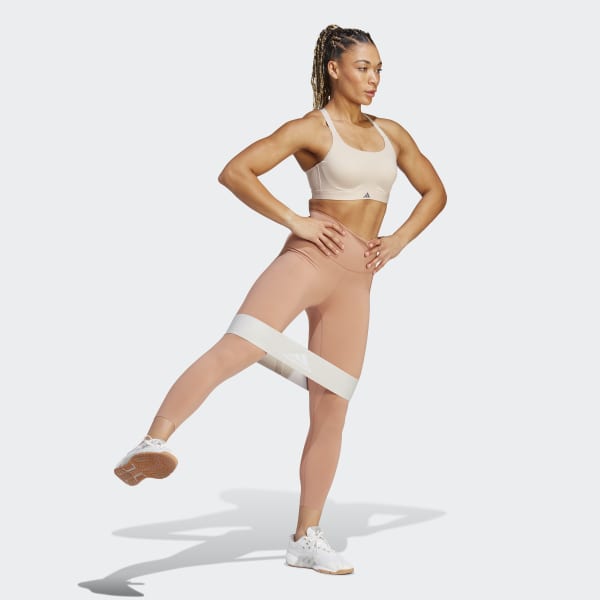 Brown Tailored Impact Luxe Training High-Support Bra
