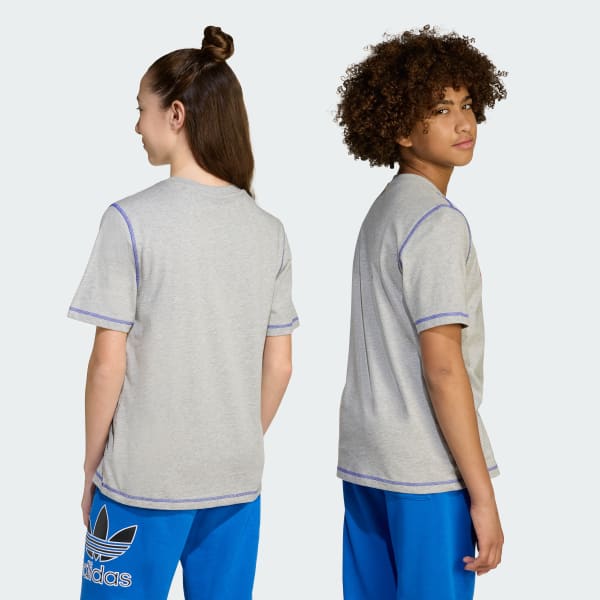 Gris Playera Logo Play para Niños