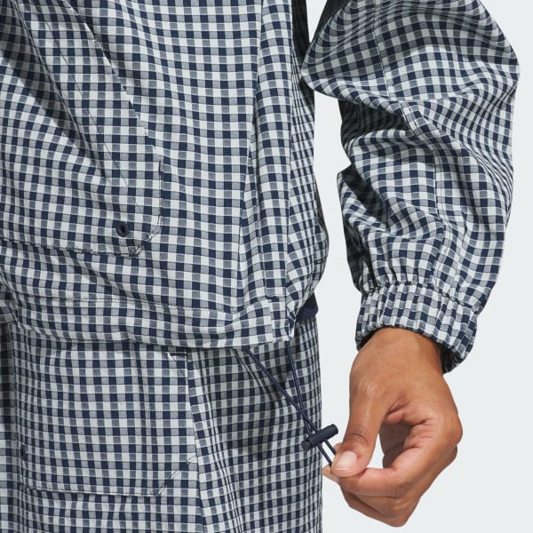 adidas Ultimate365 Gingham Jacket - Blue | Free Shipping