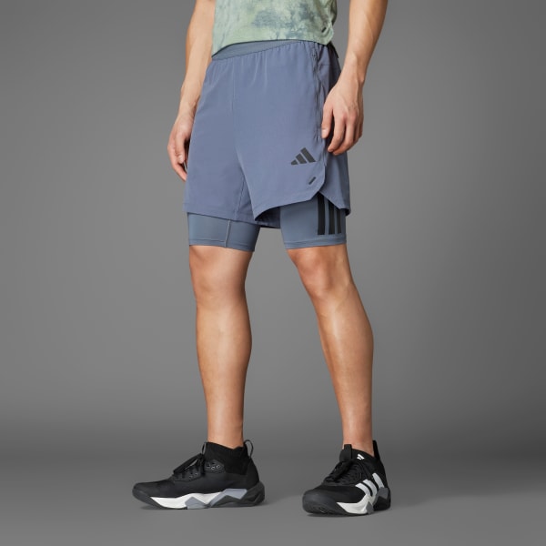 Schwarz 2-in-1 Power Shorts