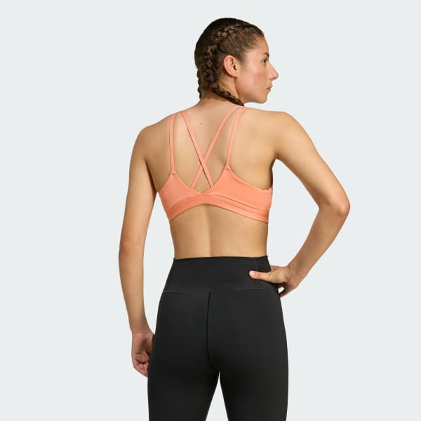oranzová adidas All Me Essentials Medium Support Bra