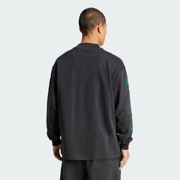 Czerń Koszulka EQT Long Sleeve Graphic