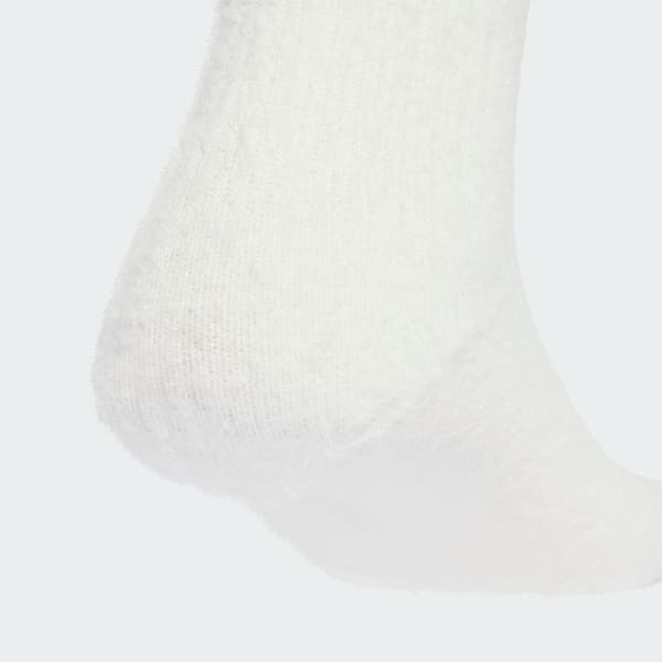 White Fluffy Crew Sock 2 Pairs