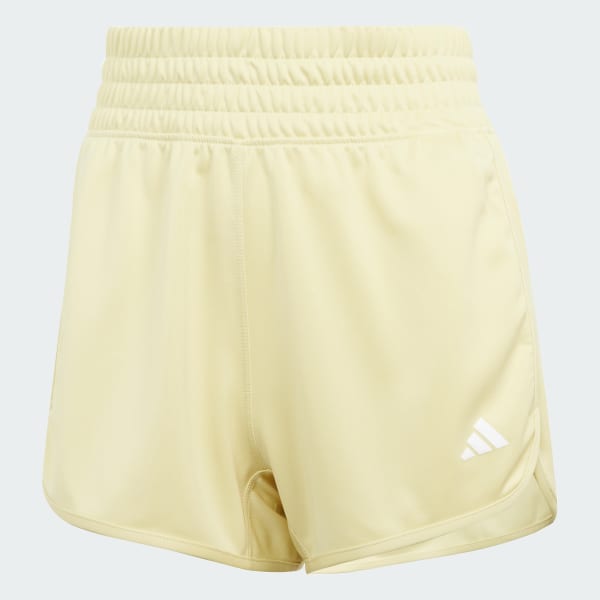 Jaune Short taille haute maille Pacer Essentials