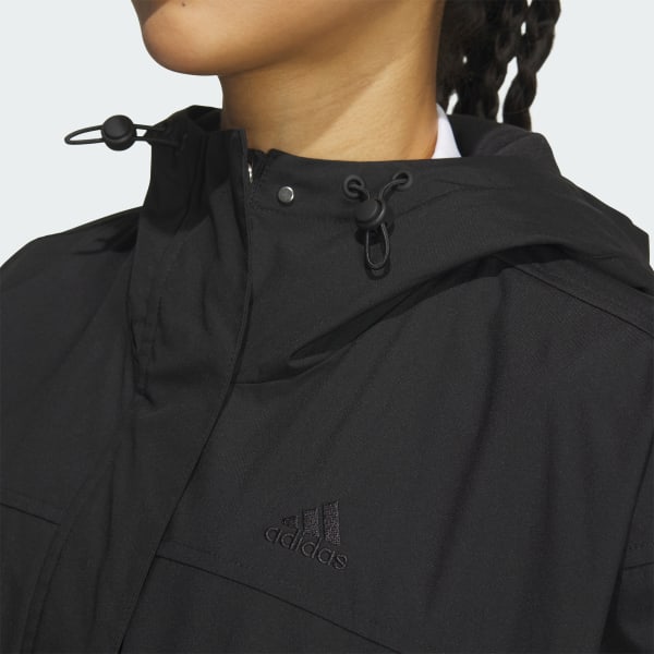 アディダス ルーズフィット マウンテン パーカー - ブラック