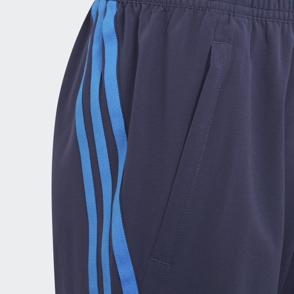 modrá AEROREADY Primegreen 3-Stripes Woven Shorts