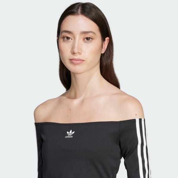 Adicolor Off Shoulder Long Sleeve Long Sleeve Top