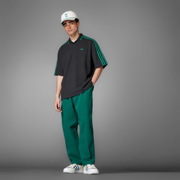 adidas Rolling Links Polo Shirt - Black | Free Shipping with