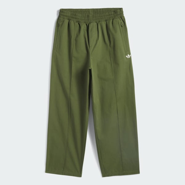 adidas Originals Unisex Pintuck Pants (Gender Neutral) - Brown Polyamide, HK9881