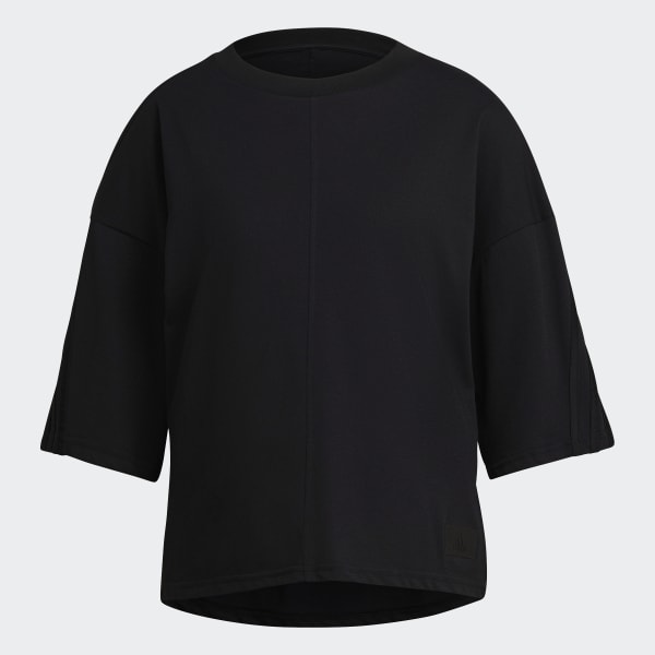 Black adidas Sportswear Future Icons 3-Stripes Tee EKT16