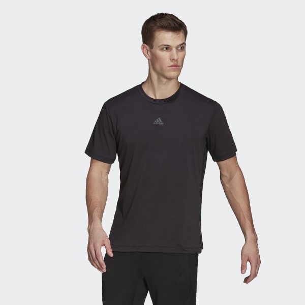 Svart AEROREADY Yoga T-skjorte US142