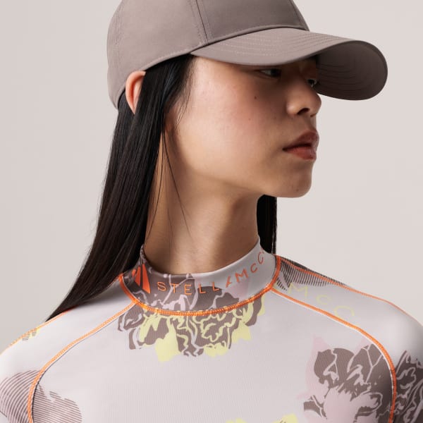 adidas by Stella McCartney 長袖クロップドTシャツ - ホワイト