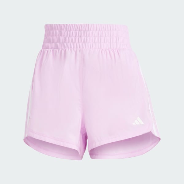 Purple Pacer Training 3-Stripes Woven High-Rise Shorts