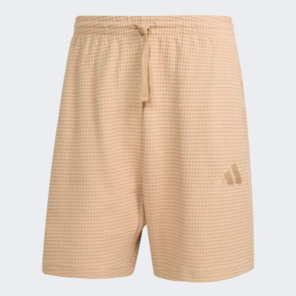 Marron ALL SZN Short en tricot gaufré de 7 pouces