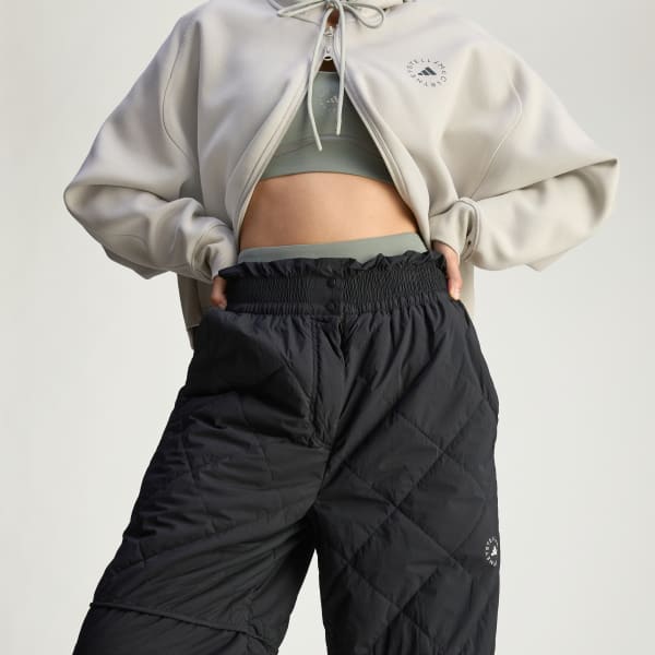 adidas by Stella McCartneyキルトパンツ - ブラック