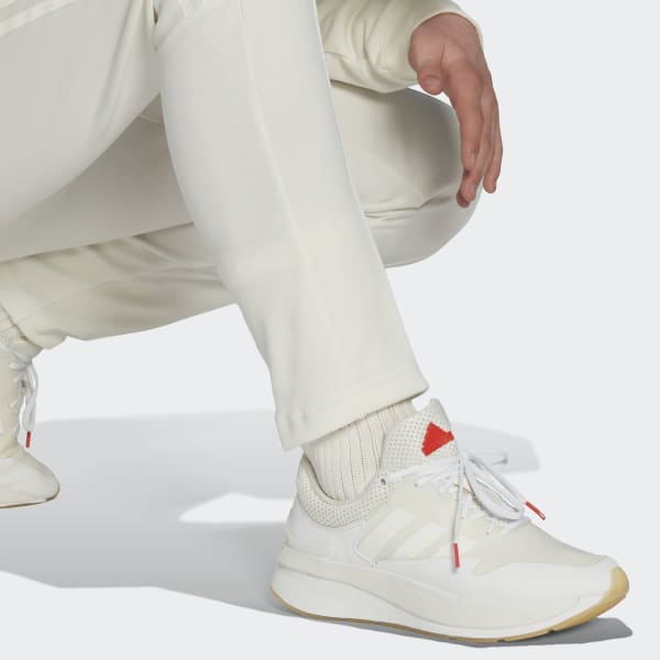White 3-Stripes Cuffed Joggers M9998