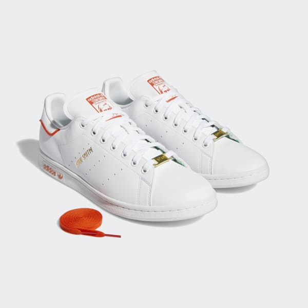 Adidas stan smith shop blanc et or