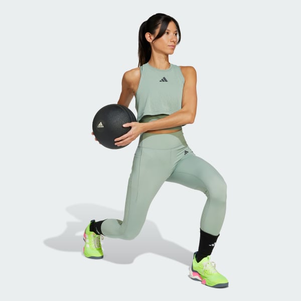 Green Cool Intensity 2-in-1 Workout Tank Top