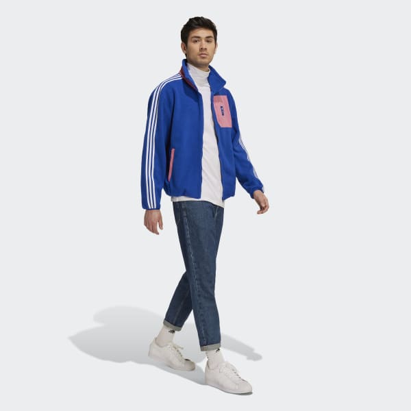Blau Juventus Turin Lifestyler Fleecejacke