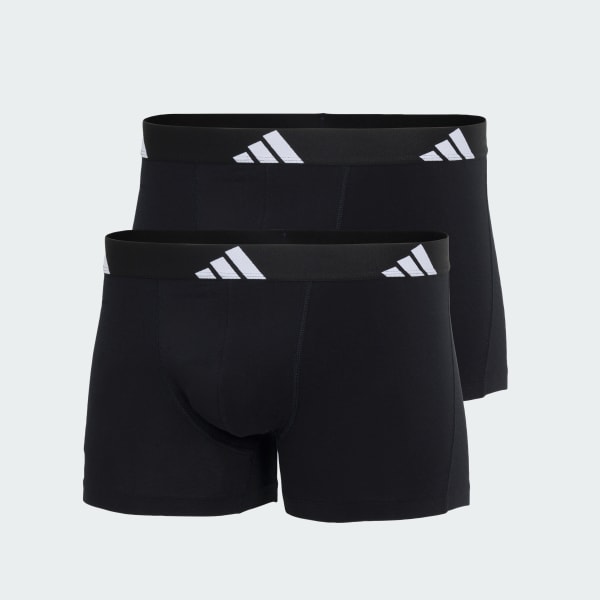 Black ACTIVE FLEX COTTON TRUNK 2 PACK UNDERWEAR