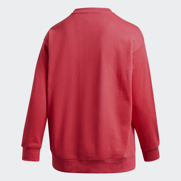 adidas Trefoil Crew Genser (store størrelser) Rosa adidas Trefoil Crew Genser (store størrelser) Rosa