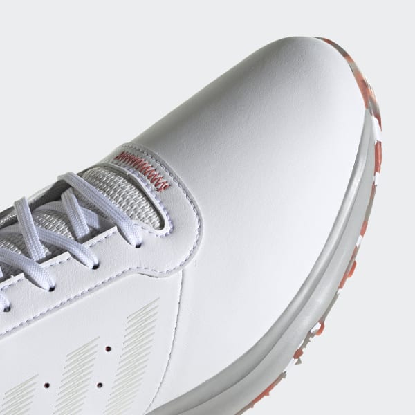 Λευκό S2G Spikeless Leather Golf Shoes KZK63