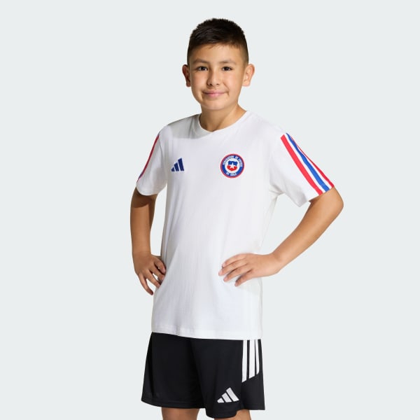 Blanco Polera con ADN de Chile para niños