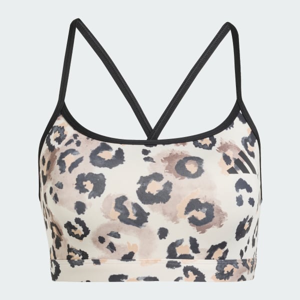 Beige PrimeLiftreact Essentials Light Support Bra Print