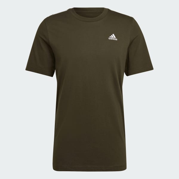 Black 3-Stripes Cotton Tee