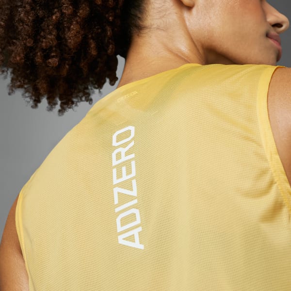 Yellow Adizero Running Tee