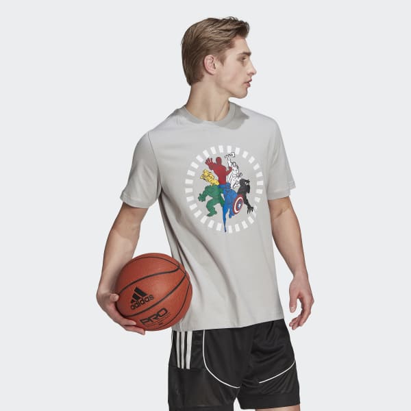 Szary Real Madrid Marvel Avengers Tee MMI90