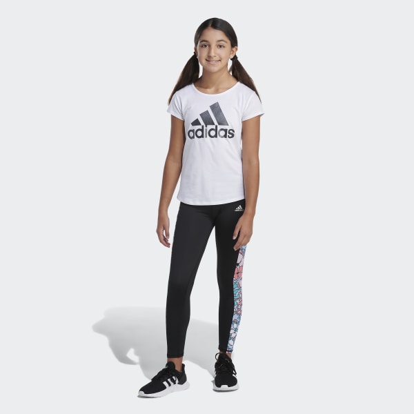 🔥Junior Girls Adidas Leggings Tight Youth Children Kids  4/5/6/7/8/9/10/11/12/13