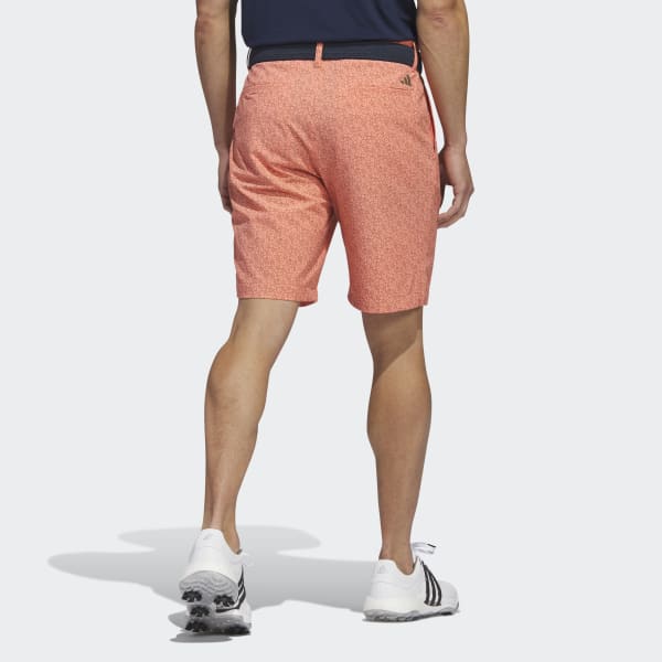 Orange Ultimate365 Nine-Inch Printed Golf Shorts